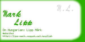 mark lipp business card