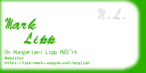 mark lipp business card